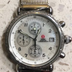 Michele CSX Diamond Chronograph Watch